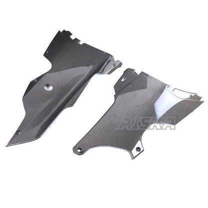 AISKA 3K Dry Carbon Fiber Motorcycle Belly Pan Lower Side Panels Cover for Kawasaki Ninja ZX10R ZX-10R 2021 2022 2023 2024