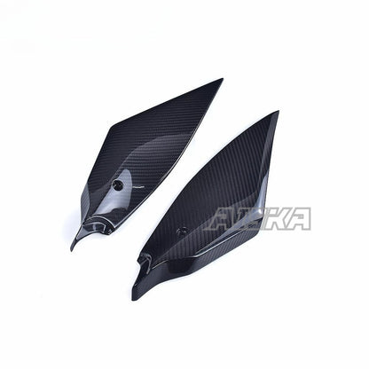 AISKA R6 Carbon Fiber Tank Side Panels Motorcycle Gas Fuel Tank Side Panel Cover Fairing for Yamaha R6 2017-2024 2022 2023