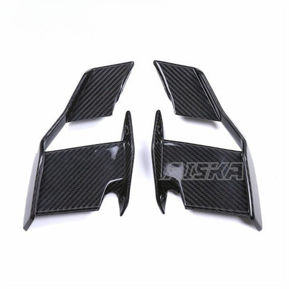 AISKA 100% 3K Carbon Fiber UV-Protection Coat Motorcycle Front Fairings Side Winglets for BMW S1000R M1000R 2021-2025