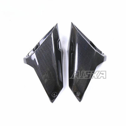 AISKA Carbon Fiber Motorcycle Accessories Fuel Tank Side Panels Frame Trim Cover for YAMAHA MT09 FZ09 2017-2020