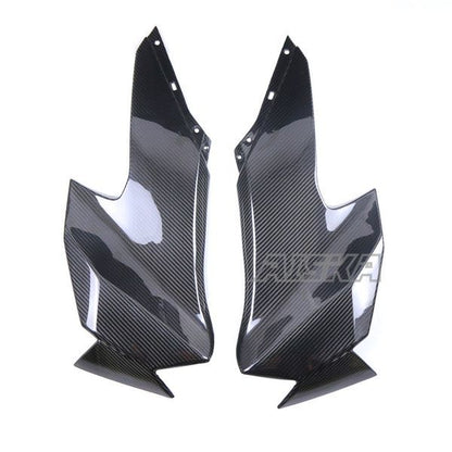 AISKA 3K Dry Carbon Fiber Motorcycle Front Upper Side Panels Fairing for Kawasaki Ninja ZX10R ZX-10R 2021 2022 2023 2024