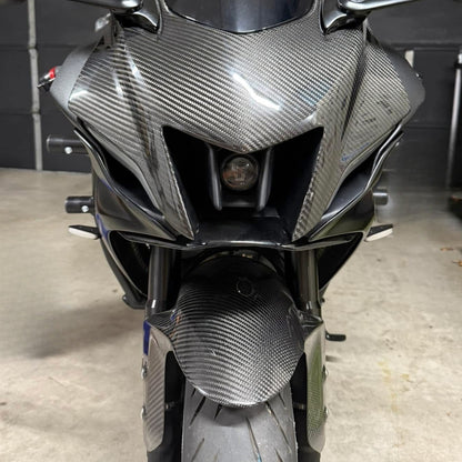 AISKA R7 Carbon Fiber Front Fairing Cowl Motorcycle Carbon Fibre Headlight Fairing Nose Panel Cowl for Yamaha R7 2022 2023 2024