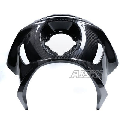 AISKA Carbon 3K Dry Carbon Fiber Motorcycle Front Headlight Fairings for Harley Davidson Softail Low Rider S ST 2022-2025