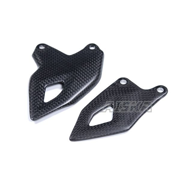AISKA 100% 3K Full Dry Carbon Fiber Motorcycle Heel Guard Rearset Plate Cover for Ducati Panigale V4 V4S 2025