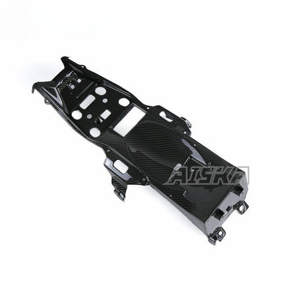 AISKA Motorcycle Carbon Under Tray Fairing Cowling Side Panels Rear Seat Tail Under Panel Fairing for Yamaha R3 2022 2023 2024