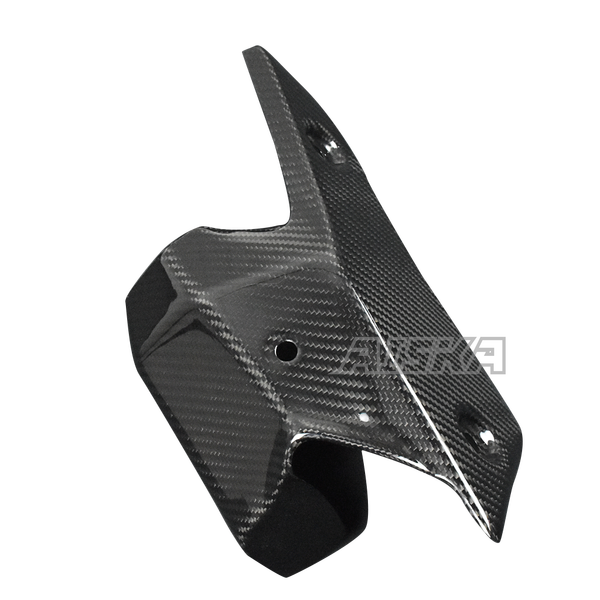 AISKA 3K Dry Carbon Fiber Motorcycle Exhaust Pipe Heat Shied Cover for Kawasaki Ninja ZX-6R 2019-2024