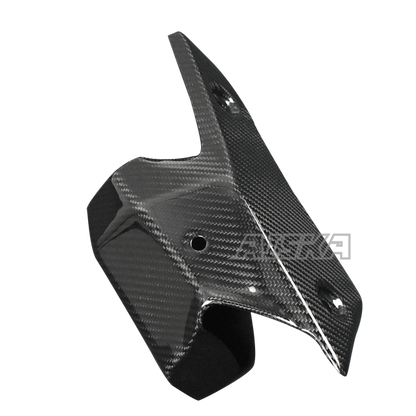 AISKA 3K Dry Carbon Fiber Motorcycle Exhaust Pipe Heat Shied Cover for Kawasaki Ninja ZX-6R 2019-2024