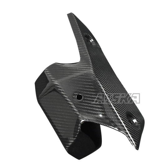 AISKA 3K Dry Carbon Fiber Motorcycle Exhaust Pipe Heat Shied Cover for Kawasaki Ninja ZX-6R 2019-2024