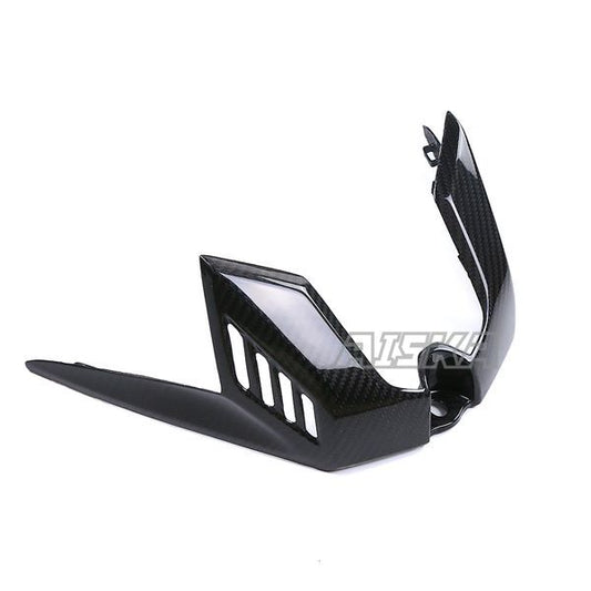 AISKA 3K Dry Carbon Fiber Motorcycle Fuel Tank Airbox Front Piece Cover Fairing for Kawasaki Ninja ZX-4R ZX-4RR ZX25R 2020-2024