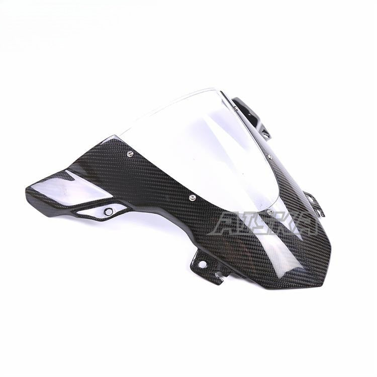 AISKA 100% 3K 3*3 Twill Weave Matte Carbon Fiber Motorcycle Front Windscreen Windshield for BMW S1000RR 2019-2022