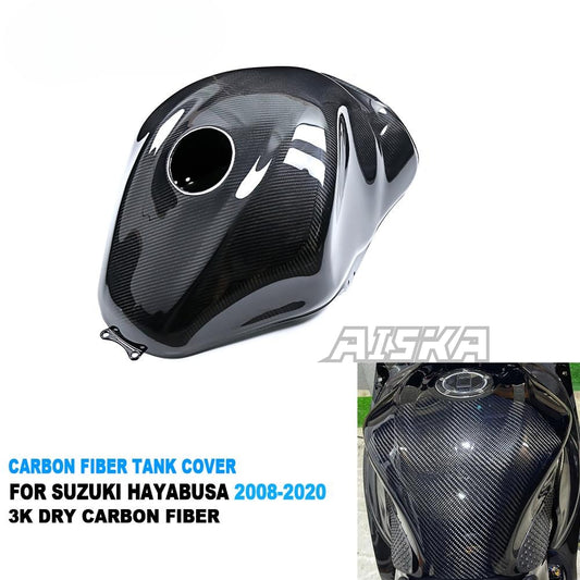 AISKA 100% 3K Carbon Fiber Motorcycle Full Tank Cover for Suzuki GSX1300 R Hayabusa Gen2 2008-2020