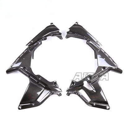 AISKA 3K 3*3 Carbon Fiber Motorcycle Accessories Side Panel Fairing for Aprilia RSV4  2021+