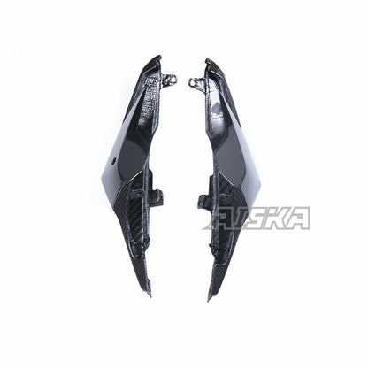AISKA Dry Carbon Fiber Rear Tail Passenger Seat Side Panels Fairing Cowl 2019+ for Honda CB650R CBR650R Motorcycle Fairing