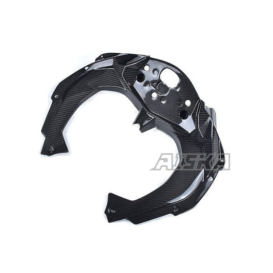 AISKA 3K Dry Carbon Fiber Motorcycle Dashboard Dash Panel Cover Fairing for Kawasaki Ninja ZX-25R 2020-2024