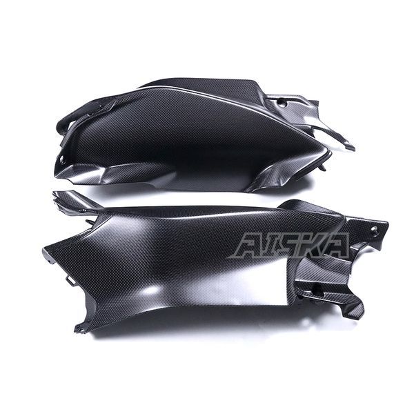 AISKA New 100% 3K Full Dry Carbon Fiber Motorcycle Front Tank Side Panel Cover Fairings for Ducati Panigale V4 V4S 2025