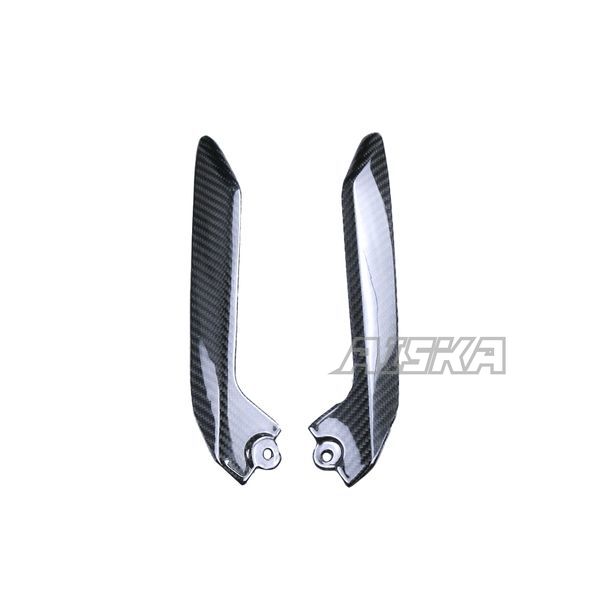 AISKA 100% 3K Dry Carbon Fiber Motorcycle Accessories Lower Guide Triangle Fairing Plate for Kawasaki Ninja 650 2014-2024