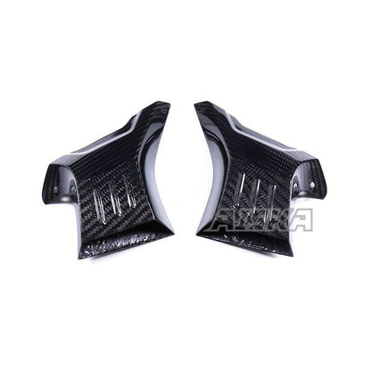 AISKA Universal Carbon Fiber Fairings Parts Motorcycle Brake Disk Cooler Air Duct for S1000RR Hayabusa Gen3 NInja H2 CBR650R