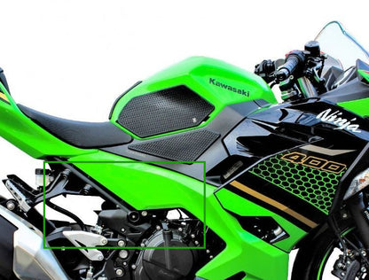 AISKA 100% 3K Dry Carbon Fiber Motorcycle Accessories Driver Seat Side Panel Fairing Cover for Kawasaki Ninja 400 2018-2024