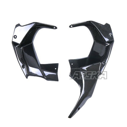 AISKA Full 3K Dry Carbon Fiber Side Fairing Motorcycle Dashpanel Cover Side Panels for Kawasaki Ninja H2 H2R 2015-2024