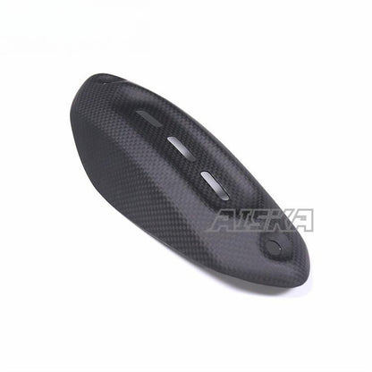 AISKA 100% Carbon Fiber Motorcycle Accessories Exhaust Pipe Cover for Ducati Hypermotard 950 2019+