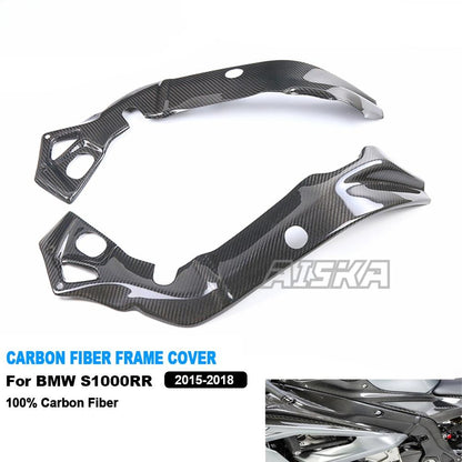 AISKA Pre-preg 3K Carbon Fiber Frame Fairings Motorcycle Body Frame Cover for BMW S1000RR 2015-2018