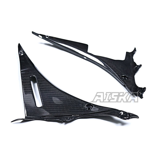 AISKA Real Prepreg Dry Carbon Fiber Radiator Shrouds Covers for Suzuki GSXR 1000 GSXR1000R GSXR1000RR 2017-2025