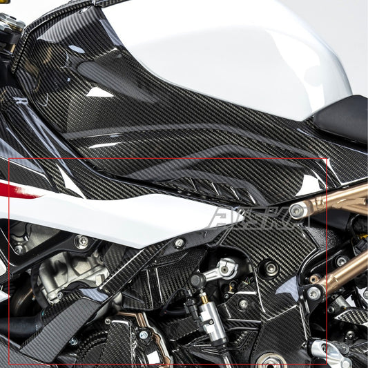 AISKA 100% 3K Carbon Fiber Motorcycle Frame Cover Fairing Guard Protector for BMW S1000RR S1000R M1000RR M1000R 2019-2024