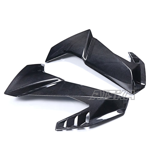 AISKA 100% 3K Twill Glossy Dry Carbon Fiber Aerodynamic Wing Kit Spoiler Winglets for Aprilia RS457 2023 2024 2025