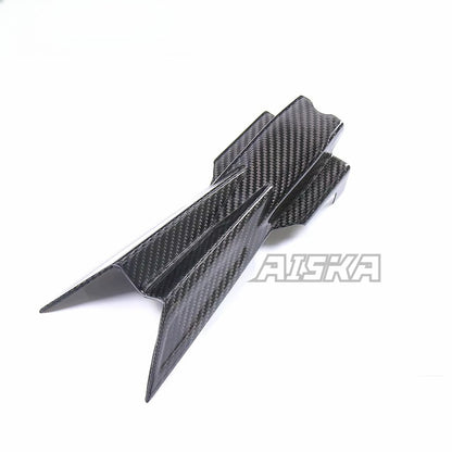 AISKA 100% 3K Pure All Dry Carbon Fiber Motorcycle Body Accessories Rear Seat Lower Cover Plate Fairing for Aprilia RSV4 Tuono V4 2021+