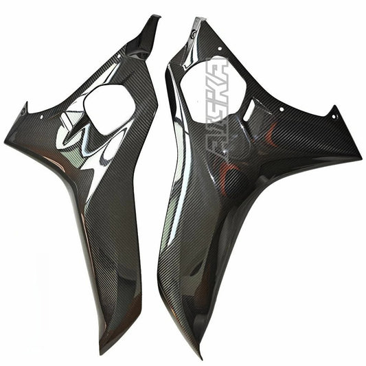 AISKA R6 Carbon Fiber Side Fairings Motorcycle 3K Full Carbon Fibre Front Body System Side Fairings Kit for Yamaha R6 2017-2024