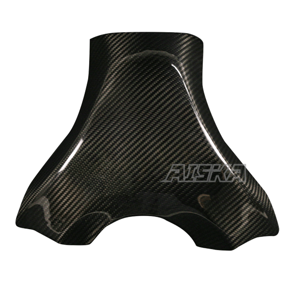 AISKA 3K Dry Carbon Fiber Motorcycle Gas Fuel Tank Cover for Kawasaki Ninja ZX-6R 2019-2024