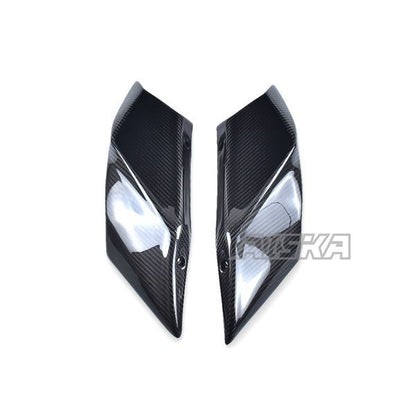 AISKA Full 3K Dry Carbon Fiber Motorcycle Rear Tail Seat Side Panels for Kawasaki Ninja H2 H2R 2015-2024