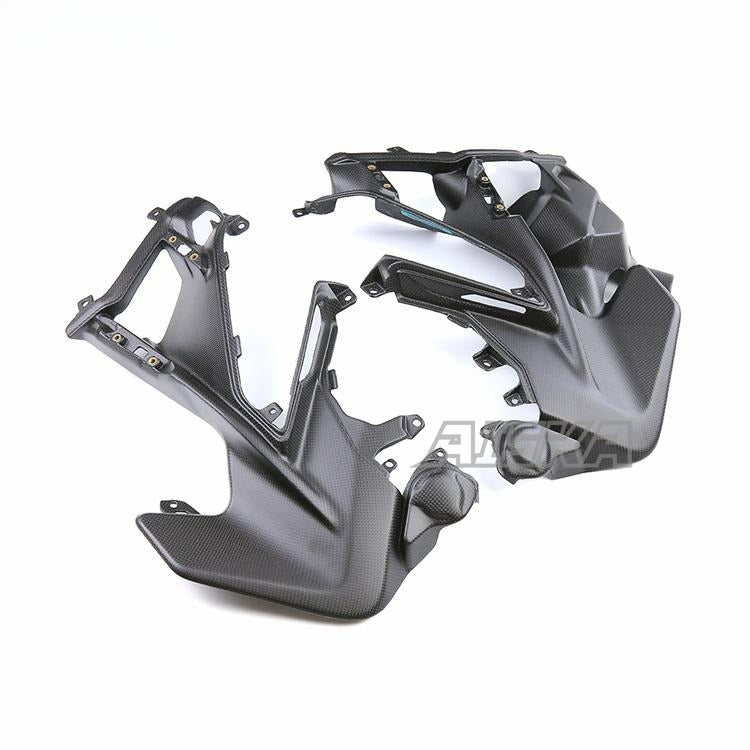 AISKA Plain Weave Matte 100% 3K Full Carbon Fiber Motorcycle Side Panel for Ducati Streetfighter V2  2021-2024