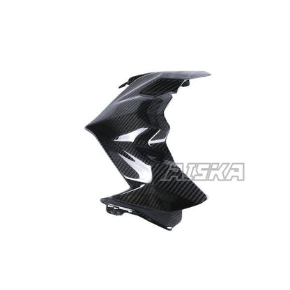 AISKA 3K Dry Carbon Fiber Motorcycle Accessories Front Fairing Nose Headlight Upper Panel for Kawasaki Z900 2020-2024