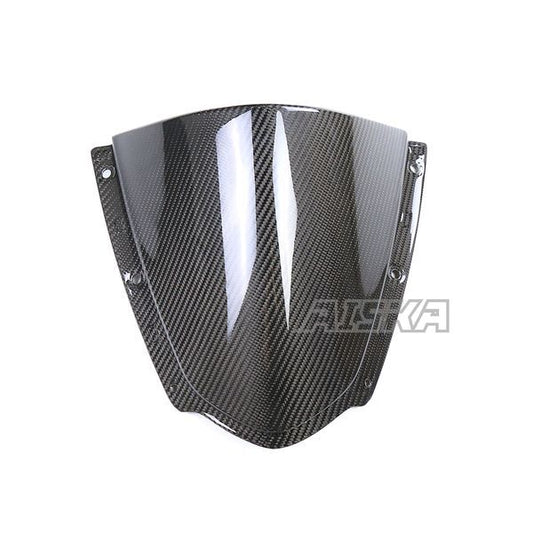 AISKA 3K Dry Carbon Fiber Motorcycle Front Wind Deflectors Windshield WindScreen for Kawasaki ZX10R ZX-10R 2021 2022 2023 2024
