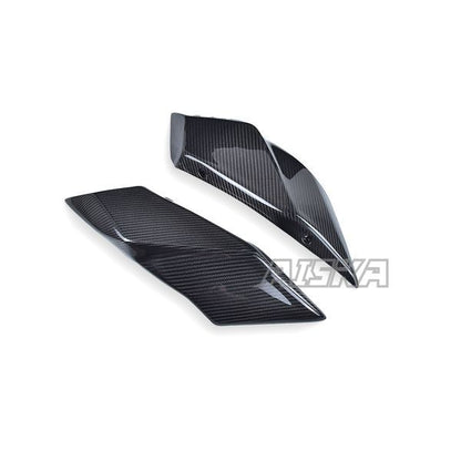 AISKA Full 3K Dry Carbon Fiber Motorcycle Rear Tail Seat Side Panels for Kawasaki Ninja H2 H2R 2015-2024