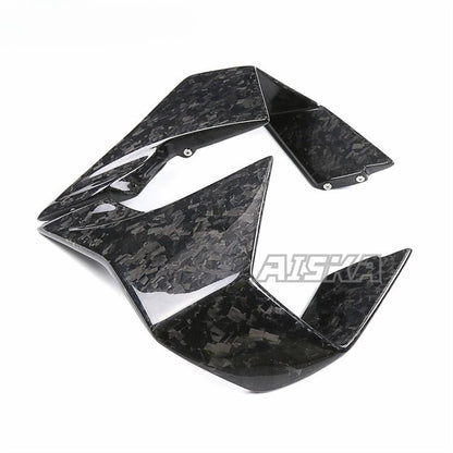 AISKA 3K Dry Carbon Fiber Motorcycle Wind Deflector Wings Fairing Front Spoiler Fixed Wind Winglets for BMW M1000RR 2023-2024