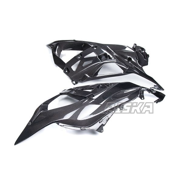AISKA 3K Dry Carbon Fiber Side Panel Fairings Big Motorcycle Accessories for Kawasaki Ninja ZX-6R 2024 2025