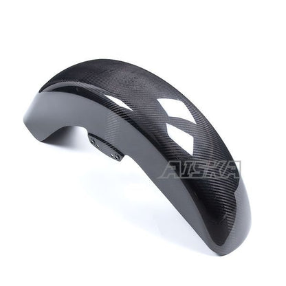 AISKA Dry Carbon Fiber Motorcycle Front Fender Hugger for Harley Davidson Touring Street Glide Road King Road Glide 2014-2024