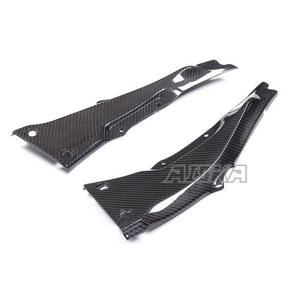 AISKA 3K Dry Carbon Fiber Motorcycle Accessories Rear Tail Seat Upper Side Panel Fairing for Kawasaki ZX10R ZX-10R 2016-2020