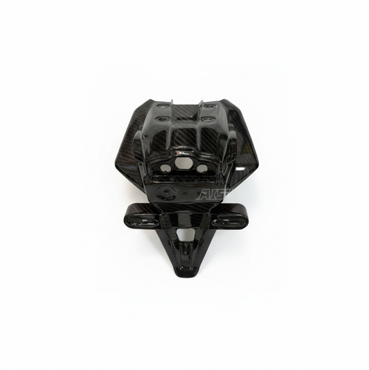 AISKA 100% 3K Dry Carbon Fiber Motorcycle Tail Licence Plate Cover for Yamaha MT09 FZ09 2024-2025