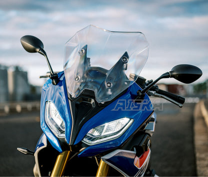 AISKA Wholesale 100% Dry Carbon Fiber Motorcycle Inner Side Panel Air Deflector Windshield Windscreen for BMW R1250RS 2020-2023