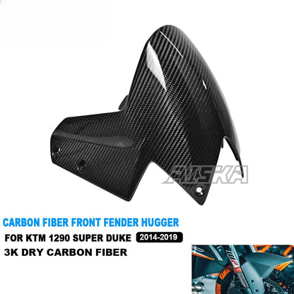 AISKA 1290 Super Duke 3K Dry Carbon Fiber Accessories Motorcycle Front Fender Hugger for KTM 1290 Super Duke 2014-2019
