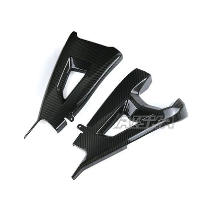 AISKA 3K Dry Carbon Fiber Motorcycle Accessories Rear Swing Arm Fairing Swingarm Cover for Kawasaki ZX10R ZX-10R 2016-2020