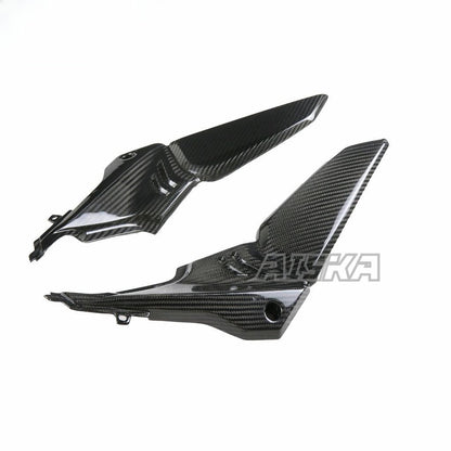 AISKA Dry Carbon Fiber Motorcycle Fuel Tank Side Fairing Seat Side Panels for Honda CB650F CBR650F 2014 2015 2016 2017 2018