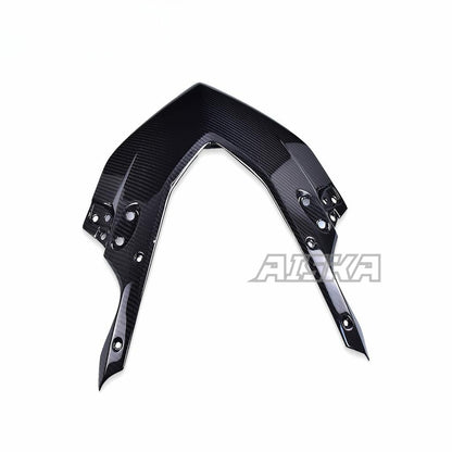 AISKA Motorcycle 3K Dry Carbon Fiber Upper Front Headlight Nose Housing Fairing Cover for Honda CB650R CBR650R 2019+