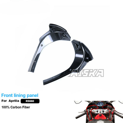 AISKA Full Carbon Fiber Motorcycle Modified Accessories Front Lining Panel for Aprilia RS660 2021+