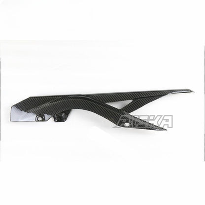 AISKA 100% 3K Dry Carbon Fiber Chain Guard Protector Motorcycle Carbon Fiber Chain Guard Cover for Yamaha R3 2015 2016 2017 2018