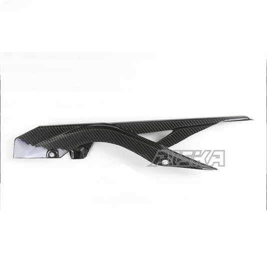 AISKA 100% 3K Dry Carbon Fiber Chain Guard Protector Motorcycle Carbon Fiber Chain Guard Cover for Yamaha R3 2015 2016 2017 2018
