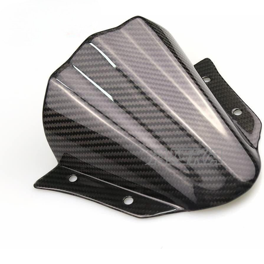 AISKA 3K Carbon Fiber Motorcycle Windshield Windscreen Airflow Wind Deflectors for Yamaha MT09/SP FZ-09 2013 2014 2015 2016